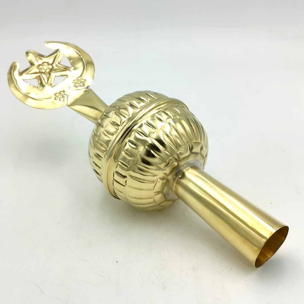 Cabeza o Corona Decorativa Jaimas Marroquíes - Dorada - Modelo Kamar