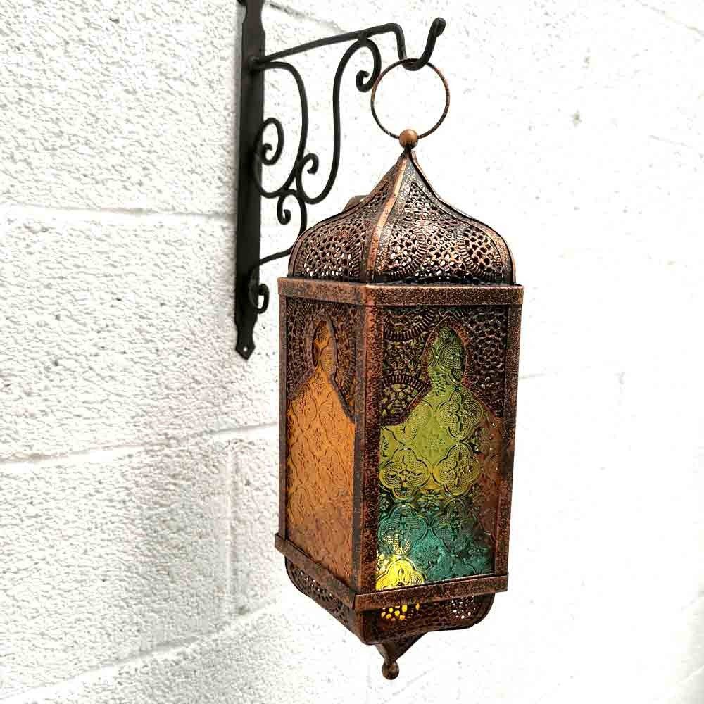 Lampara Farol para Colgar - Decoración Oriental - Portavelas en el interior - MYL 987