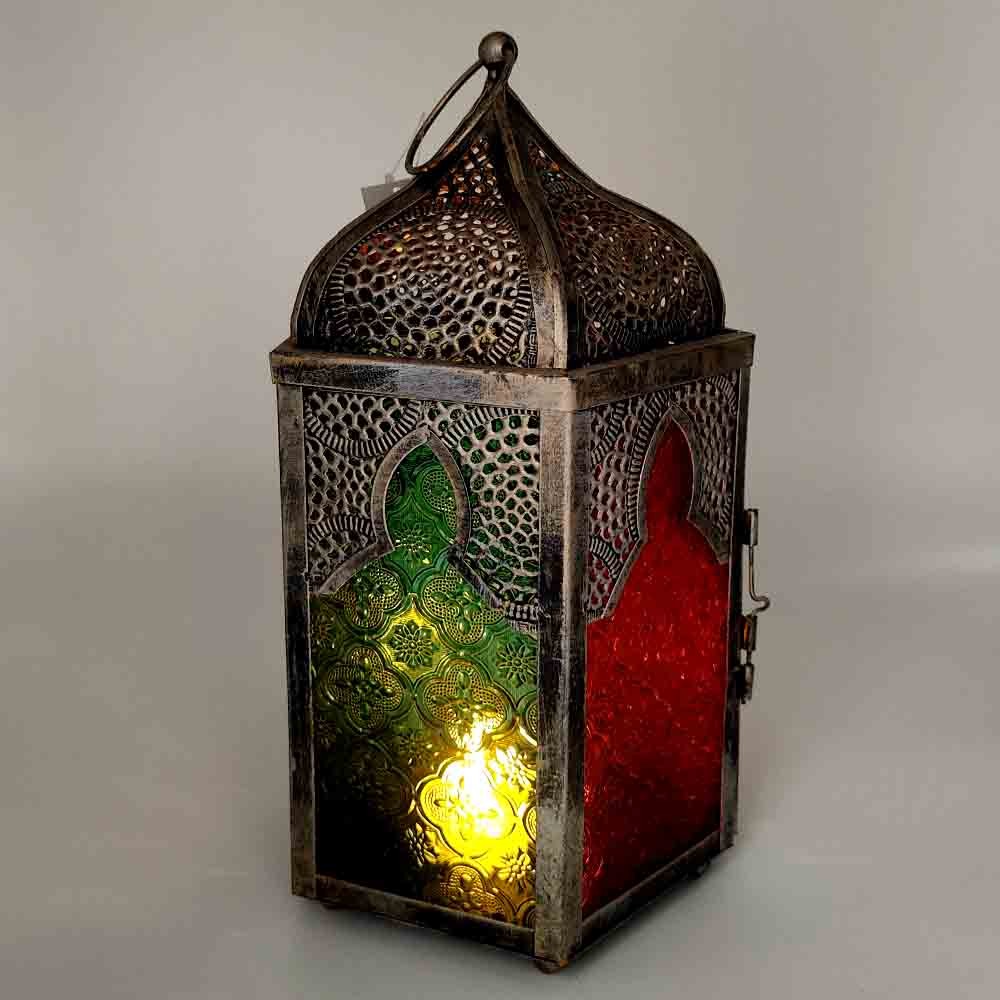 Lampara Portavelas Sobre Mesa - Decoración Oriental - Multicolor - MYL 986