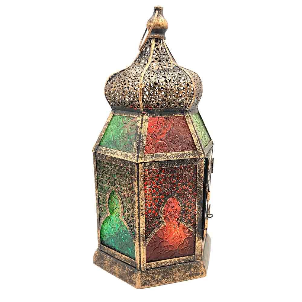 Lampara Portavelas Sobre Mesa - Decoración Oriental - Multicolor - MYL 981