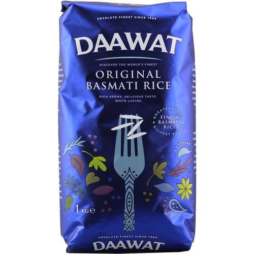 Arroz Basmati Daawat - Máxima Calidad - 1 kg