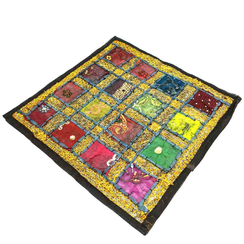 Cojín 40cm Trazados Brillantes -Algodón- Varios Colores -NOVEDAD