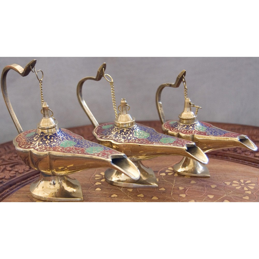 Candíl Genio Aladino Bronce - 3 Tamaños - 3 Colores - NOVEDAD