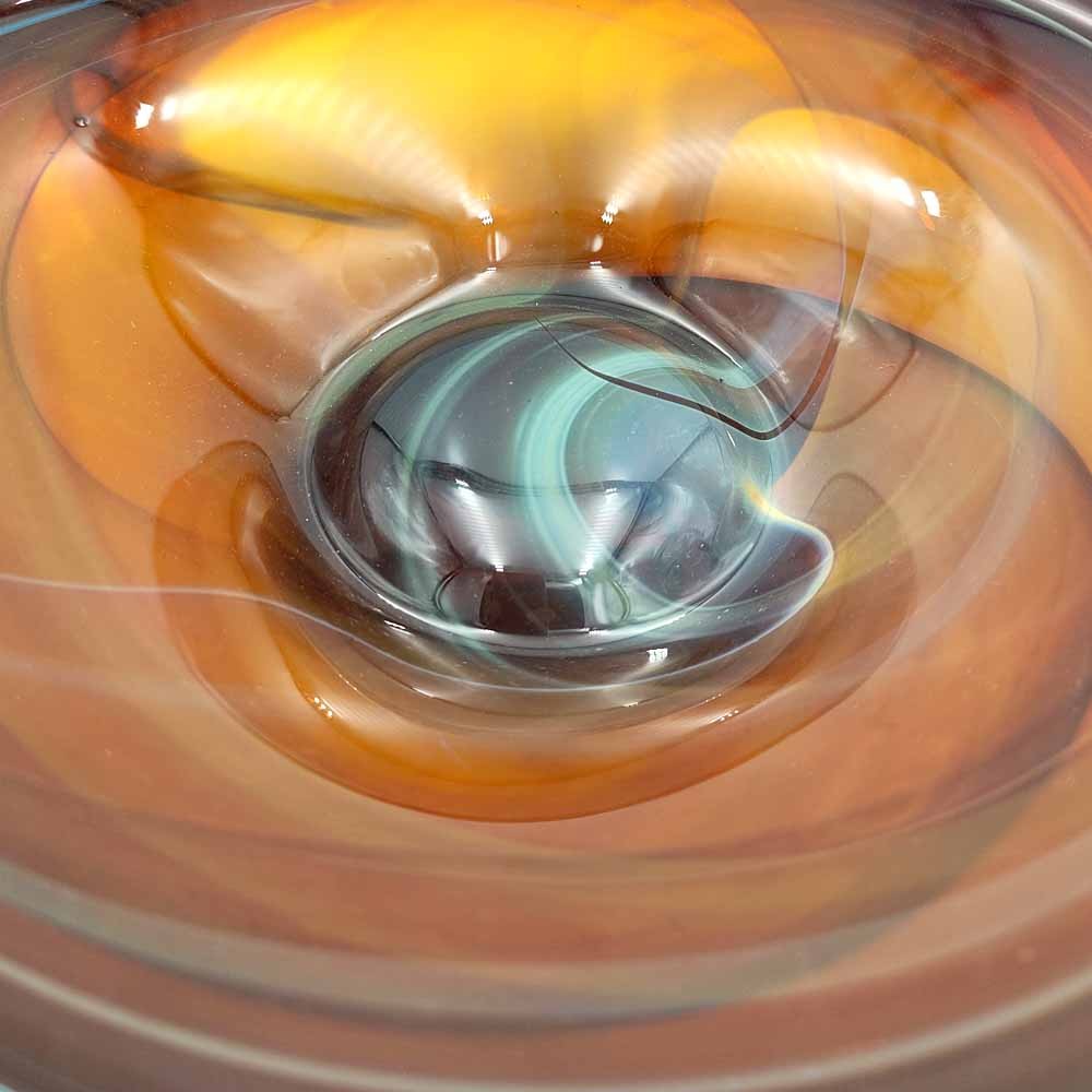 Fuente Frutero Decorativo Cristal de Murano Artesanal Siria - Acabado Brillo Multiusos Modelo Fawakih