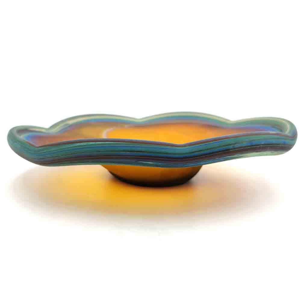 Fuente Frutero Decorativo Cristal de Murano Artesanal Siria - Acabado Mate Multiusos Modelo Fawakih