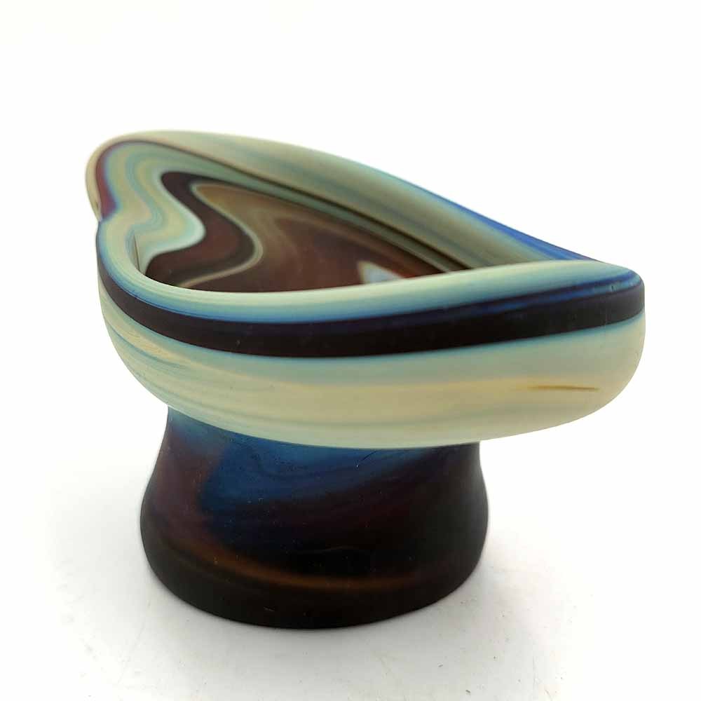 Porta Objetos Decorativo Cristal de Murano Artesanal Siria - Acabado Brillo Multiusos Modelo Fawakih