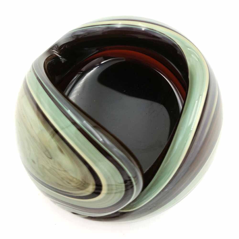 Porta Objetos Decorativo Cristal de Murano Artesanal Siria - Acabado Brillo Multiusos Modelo 57