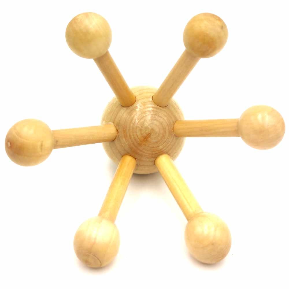 Masajeador Pulpo - Madera - 10 x 8 cm