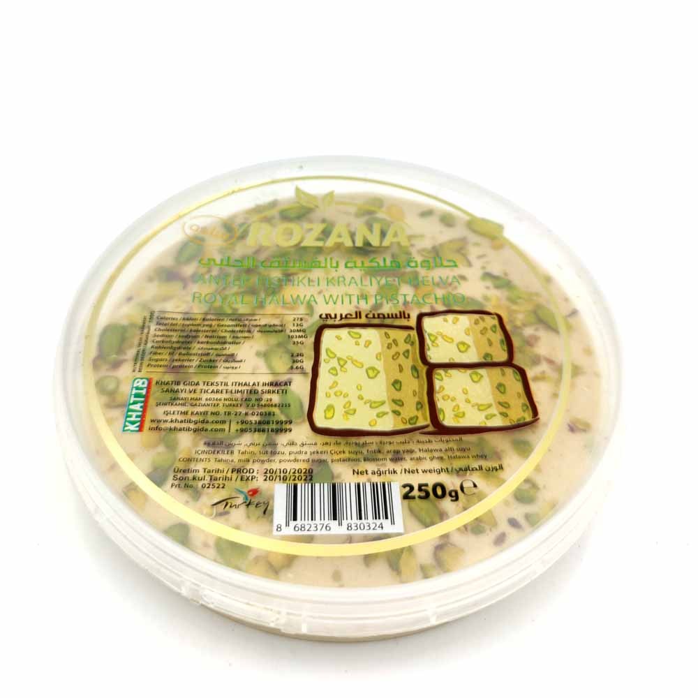 Rozana Halawa Real Con Pistacho - Hecho en Turquía - Dulces Árabes 250gr