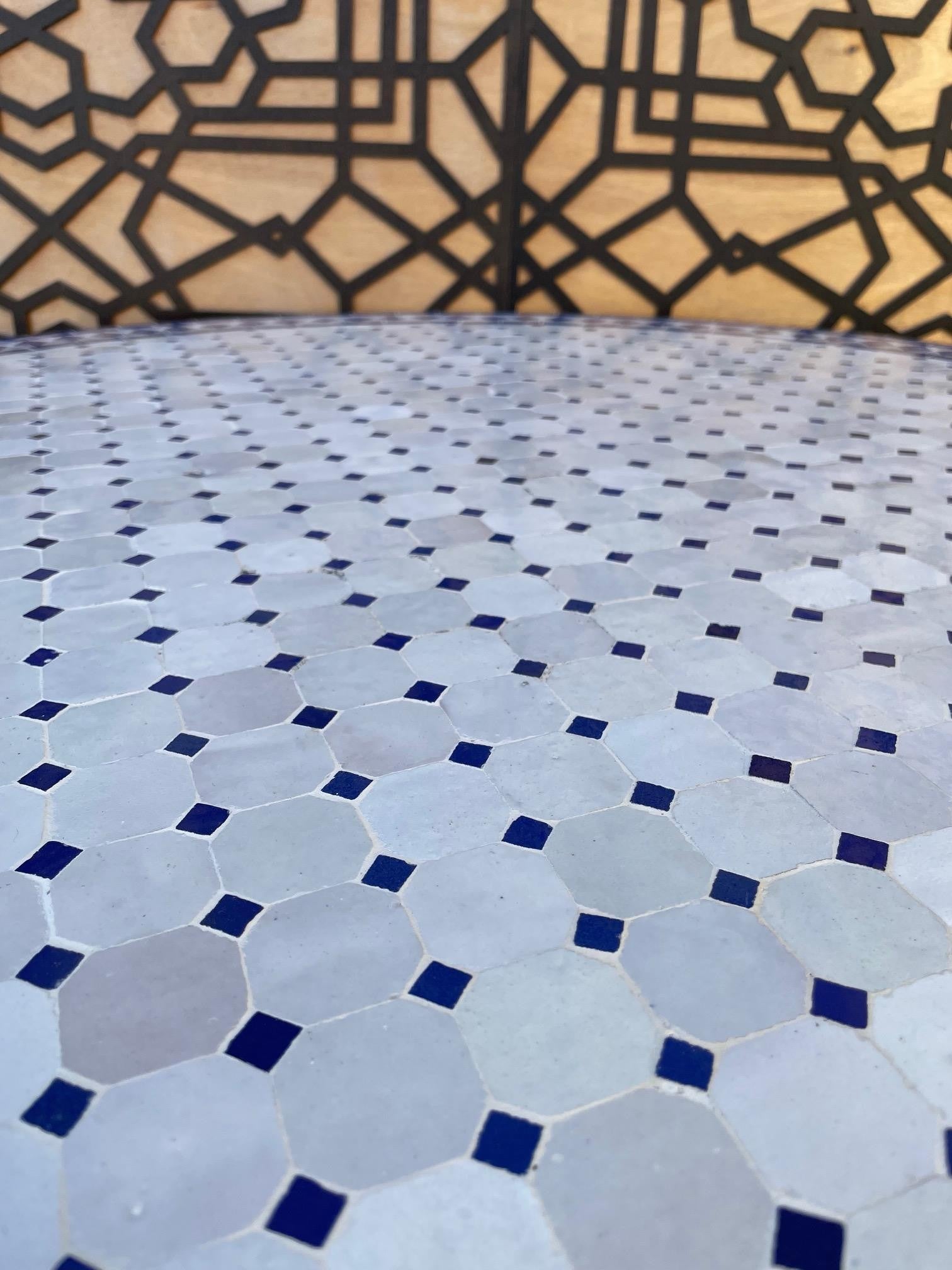 MESA JARDÍN MOSAICO ANDALUSÍ - ZELIGE AZULEJOS FEZ - MODELO DAR ALBAIDA
