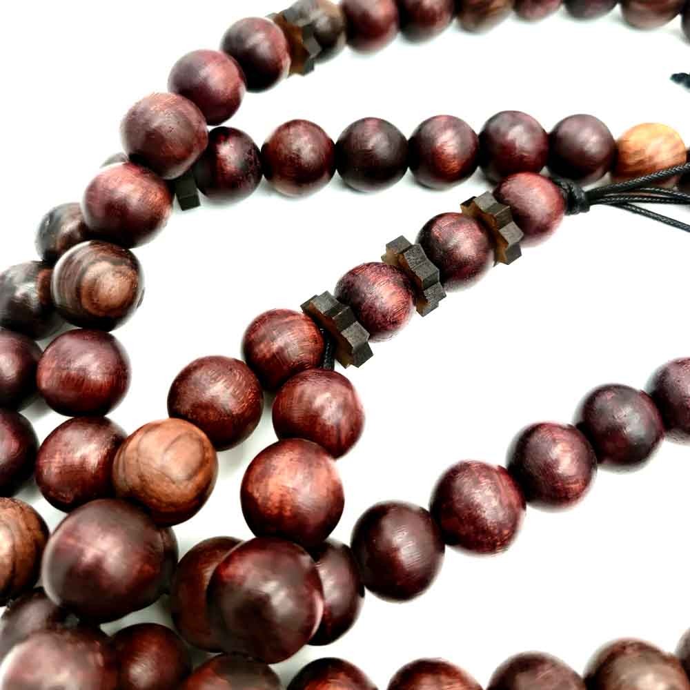 Tasbih Madera Grande XXL 100 Cuentas Artesanía Handasa 120cm - Modelo Basira