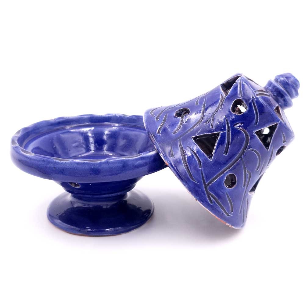 Incensario Incienso Grano/Conos - Varios Colores - Cerámica Esmaltada Quemador - Modelo Sharayitein