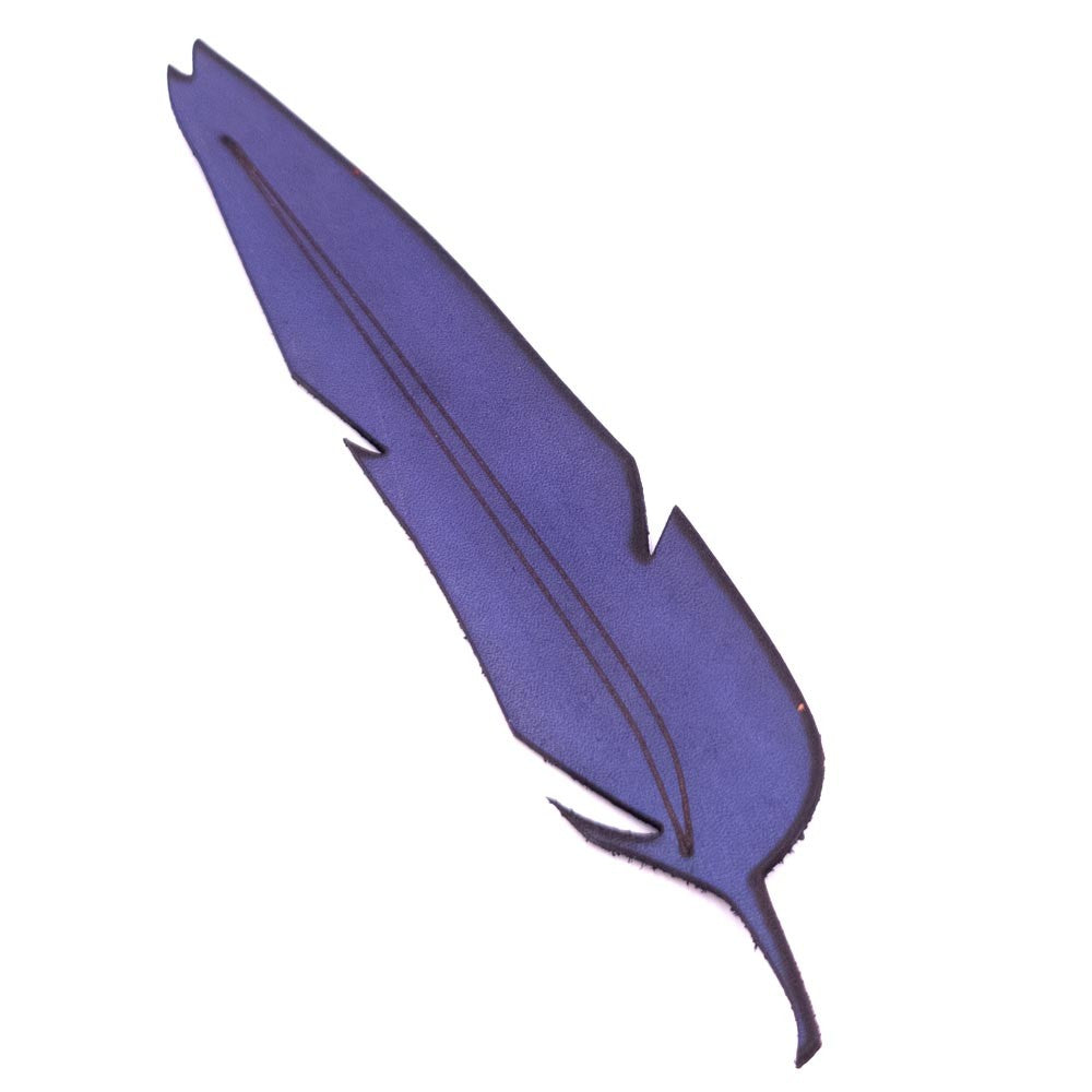 Marca Páginas de Cuero Diseño Pluma Artesanía Granadina - Modelo Ayolivo