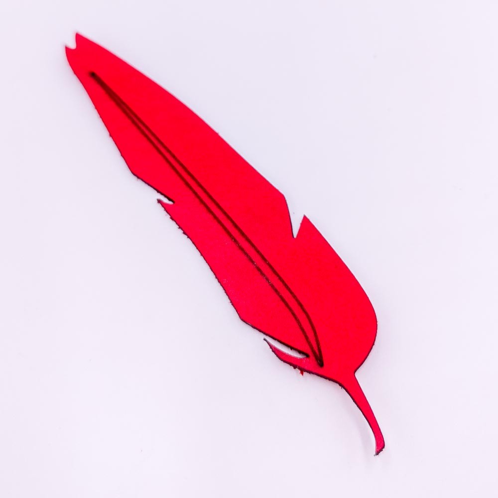 Marca Páginas de Cuero Diseño Pluma Artesanía Granadina - Modelo Ayolivo