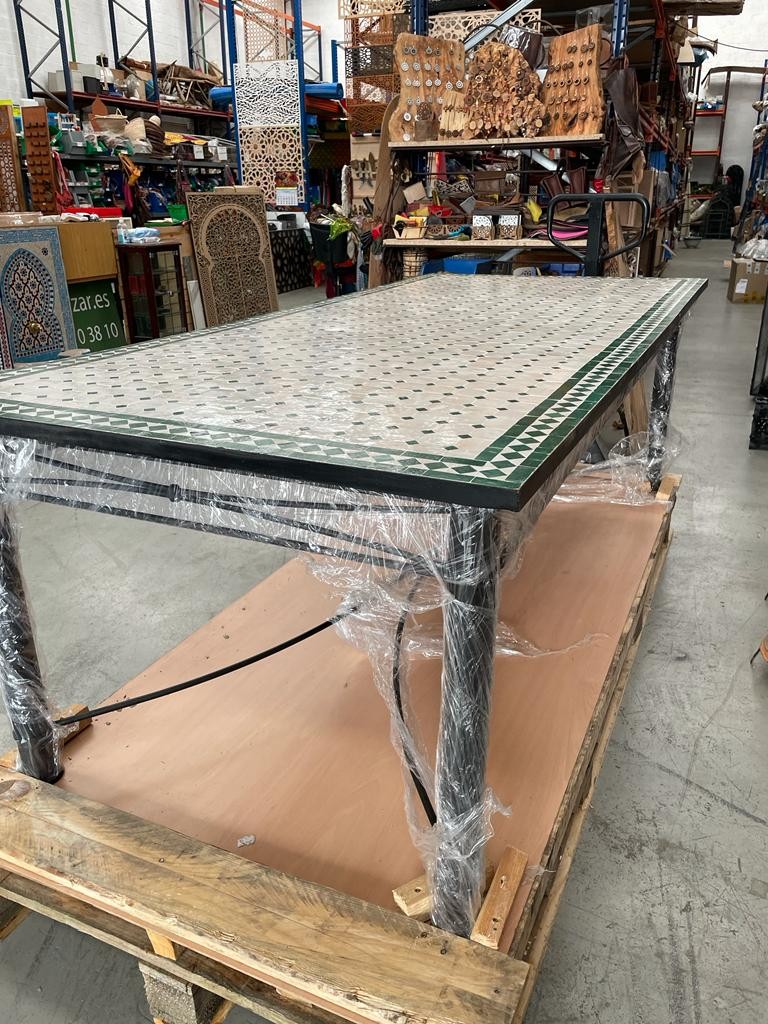 Mesa Mosaico Arabe OUTLET - 220 x 100 cm - TARA DESPERFECTO