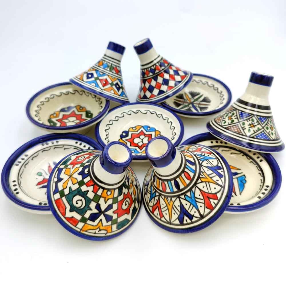 Tajin Presentación Marroquí Fez Fes Multicolor - Artesanía Marroquí - Modelo Fez Alwani