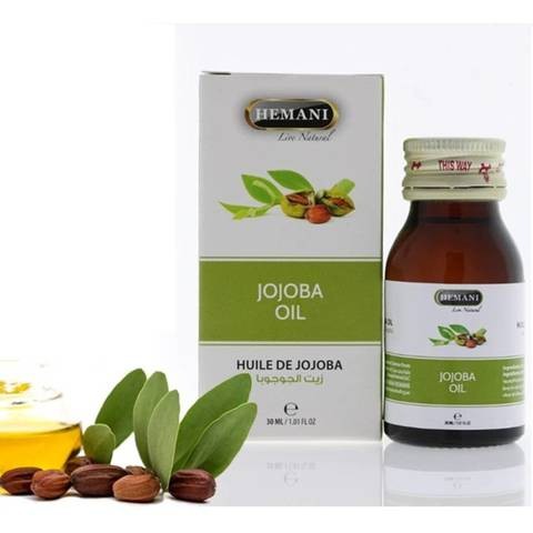 Aceite de Jojoba Natural Hemani Rehidratante Regenerante Desmaquillante Antiedad - 30mL
