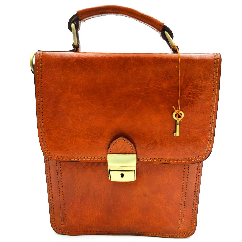 Bolso Maletín de Mano Mariconera- Marroquinería Premium - Artesanía Marroquí - Modelo Haqiba saguir