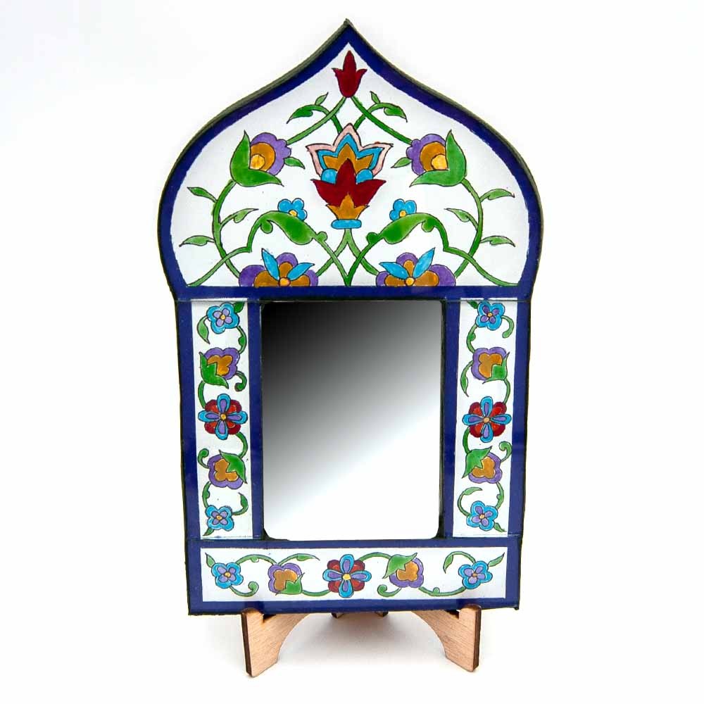 Espejo Andalusí Decorativo - Decoración Estilo Vintage 100% Artesanal - Modelo Hak nº25 - 25 x 15 cm