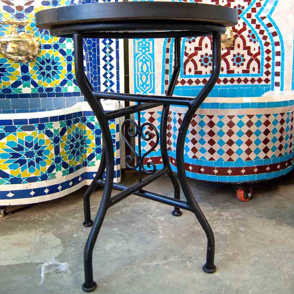 Mesa de Mosaico zellige Marroquí Fez Andalusí Jardin o Terraza - Modelo Najma Zarka