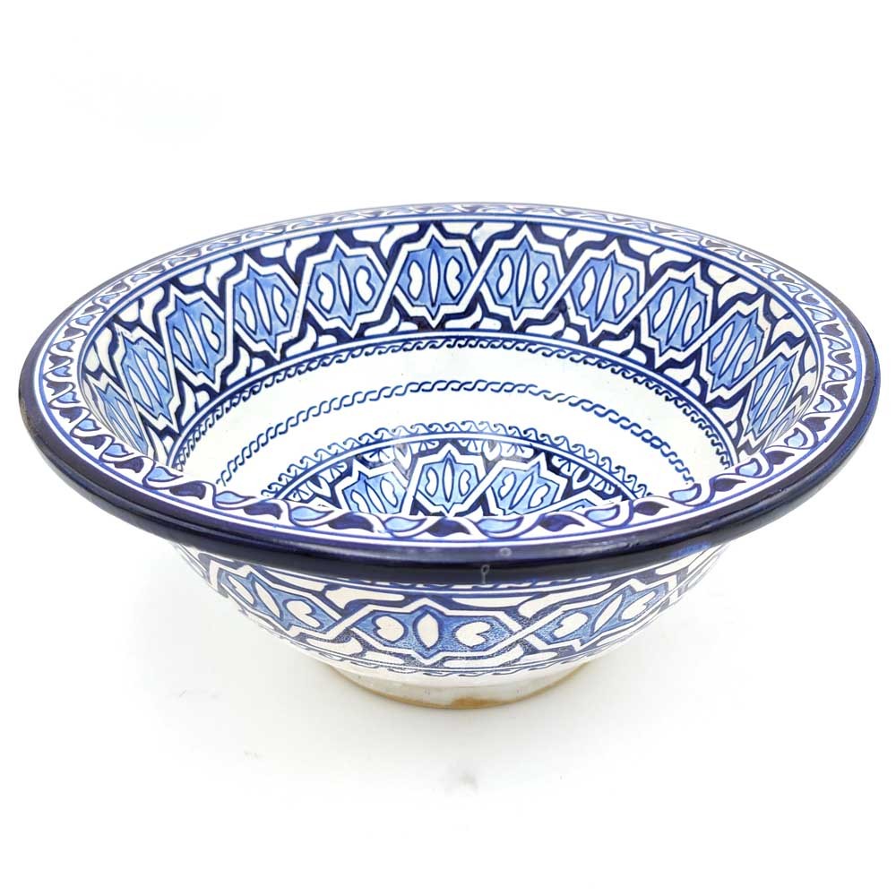 Lavabo Baño Árabe Cerámica - Artesanía Fez - Decoración Marroquí Andalusí - Modelo Madreselva