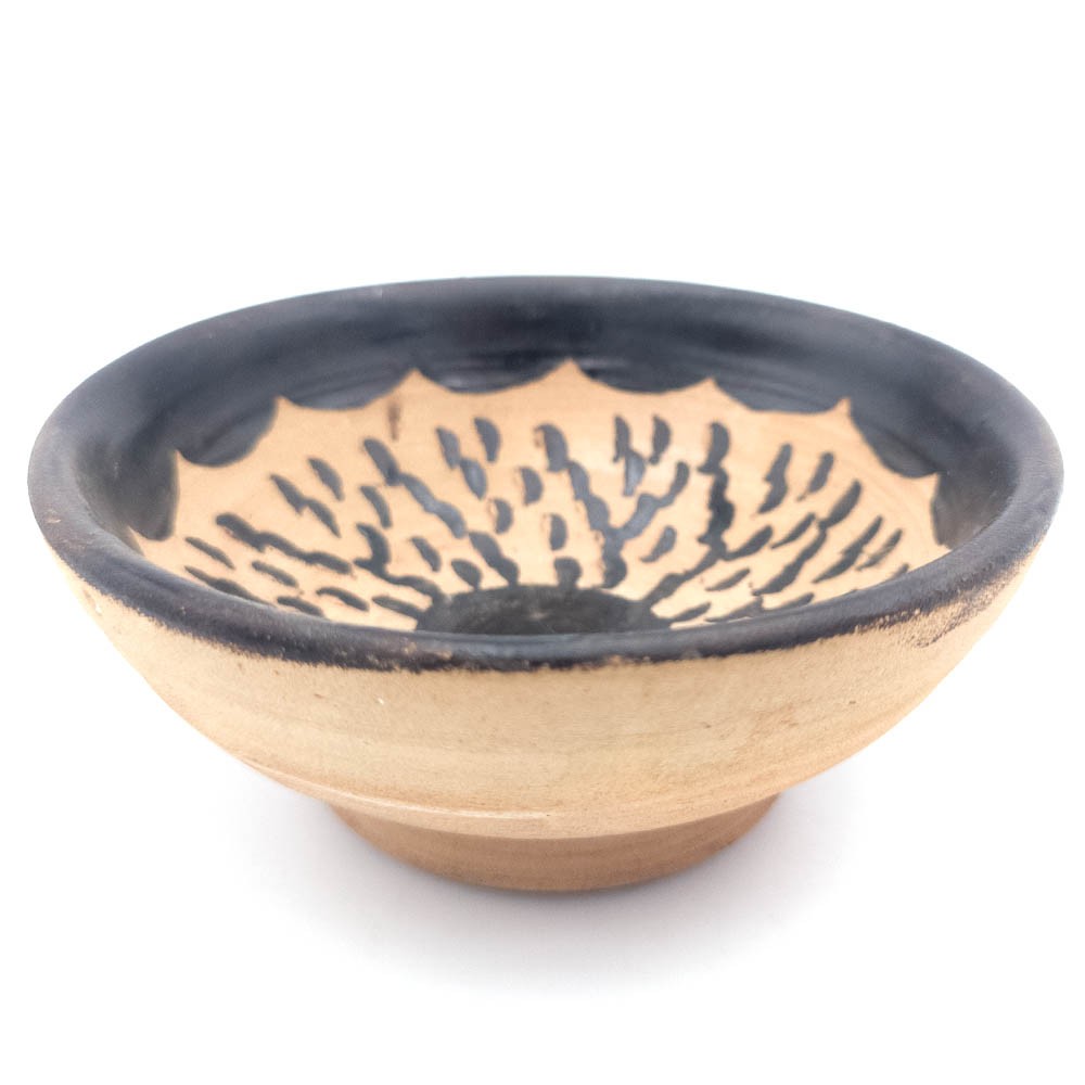 Cuenco cerámica Marroqui terracota Barro Pintado con Brea Natural - Desinfectante Natural - Refrescante - Modelo Kitran