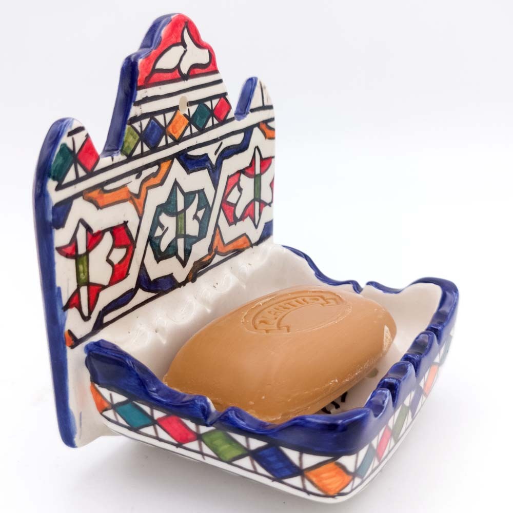 Jabonera Colgante Cerámica Fez - Atesania Marroqui - Modelo QUILADA