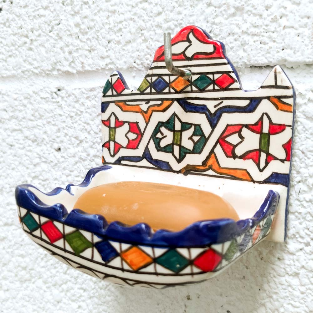 Jabonera Colgante Cerámica Fez - Atesania Marroqui - Modelo QUILADA