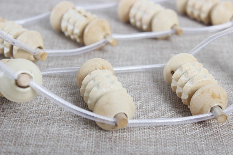 Masajeador Espalda Corporal Rodillo Madera - Piernas Cadera - Estimulante Dolor Modelo Dhahri