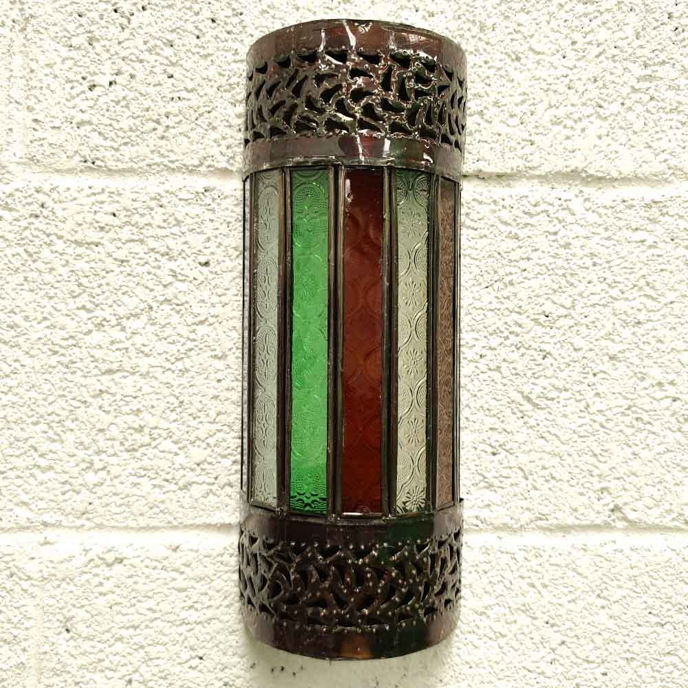 Aplique de Cristal Cilíndrico - Colores - Andalusí - Arabe