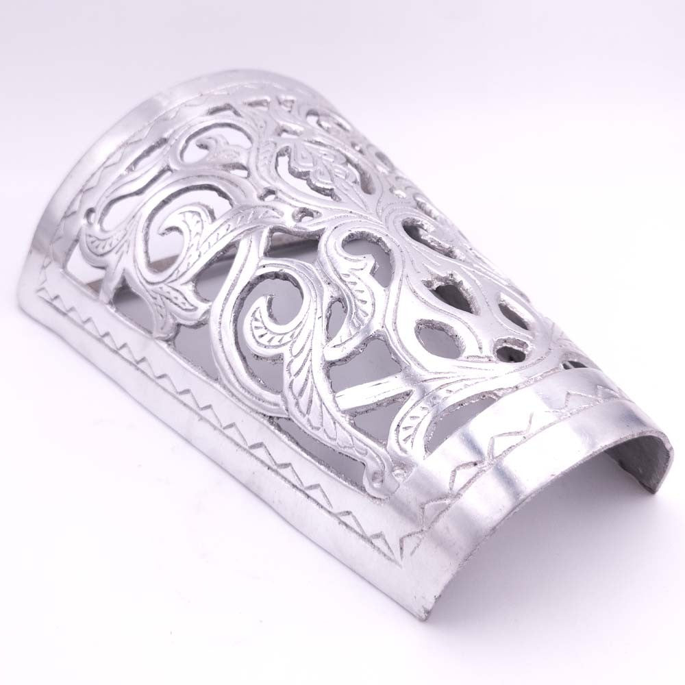 Aplique Pared Aluminio Calado - Floral - Acabado Pulido