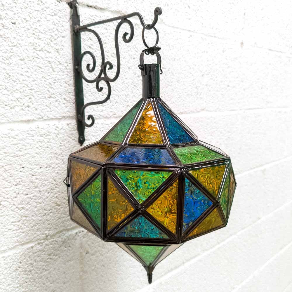 Lámpara Trompo Cristal - Varios Colores- 2 Tamaños - NOVEDAD