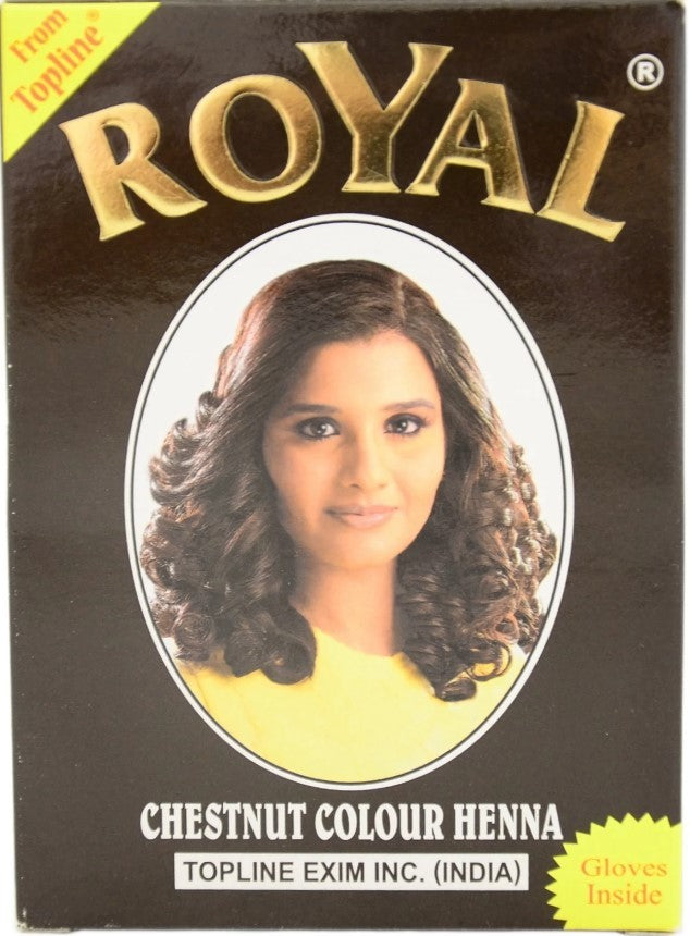 Caja 6 Sobres Henna Teñir Pelo - Royal - Gran Calidad - 5 Colores