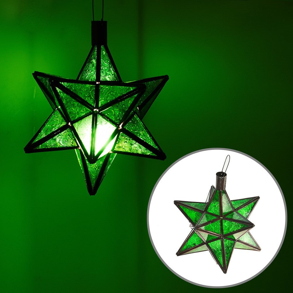 Lámpara Techo Estrella Andalusí - Artesanía Marroquí - Modelo Estrella khadra