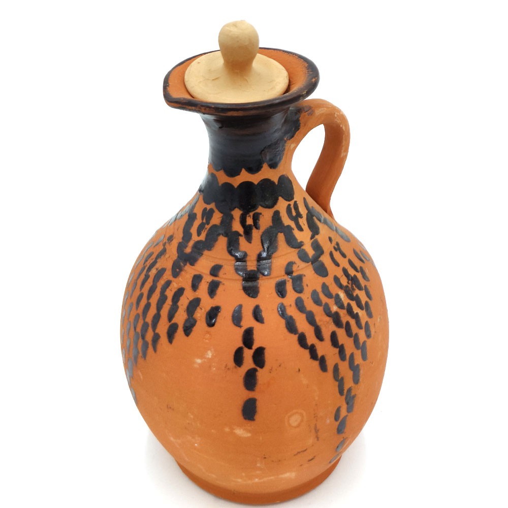 Jarra o florero Cerámica Marroquí Terracota Roja Natural Bereber - Desinfectante Natural - Refrescante - Modelo Kitran nº 3