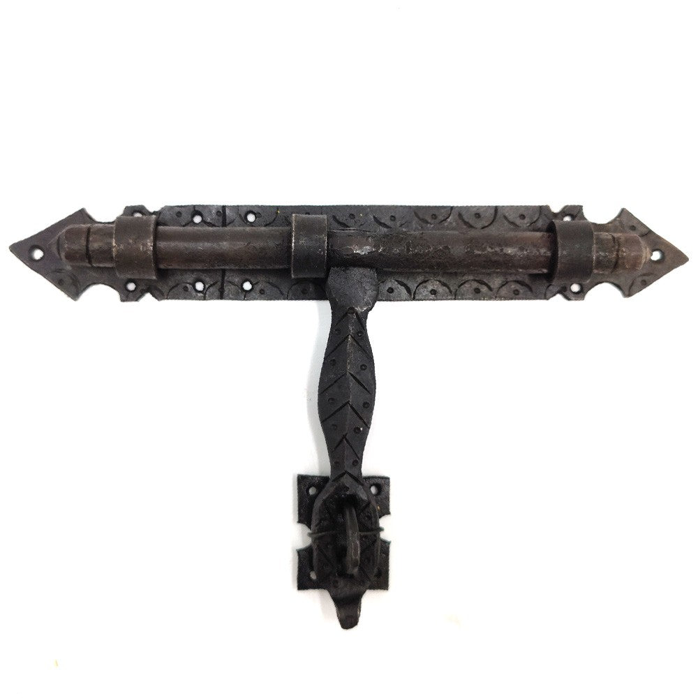 Cerrojo Puerta Herraje Rustico Forja Artesanal Marroquí - Estilo Antiguo Vintage
