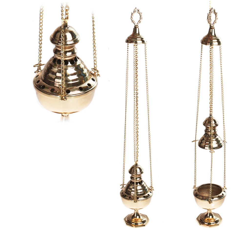 Incensario Botafumeiro Cadena - Bronce o Níquel - 70 cm