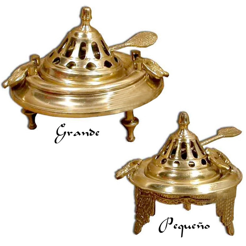 Incensario Brasero - Bronce o Níquel - 3 Tamaños