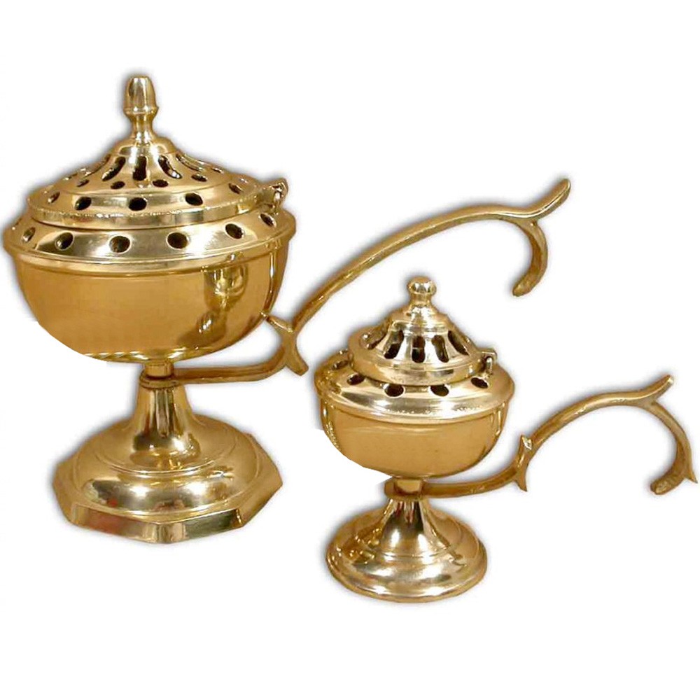 Incensario Copa - Bronce o Níquel -3 Tamaños-Producción Nacional