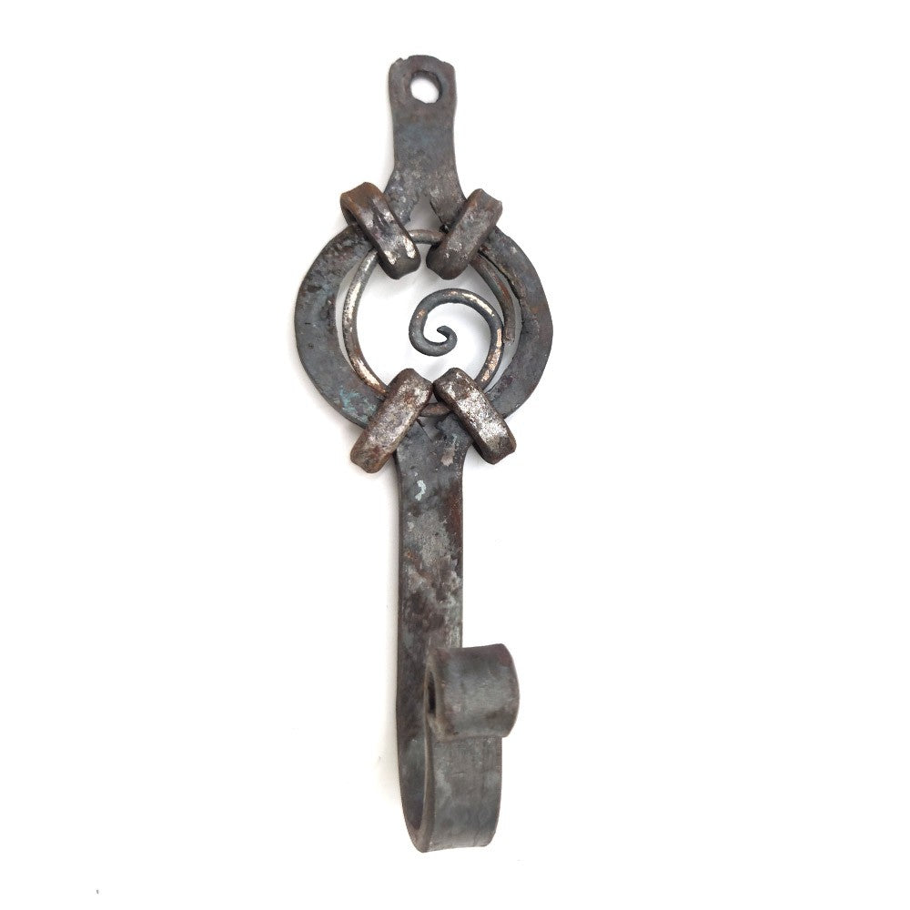 Percha de Forja Artesanal - Diseño Arabe - Calidad Deluxe - 14 cm