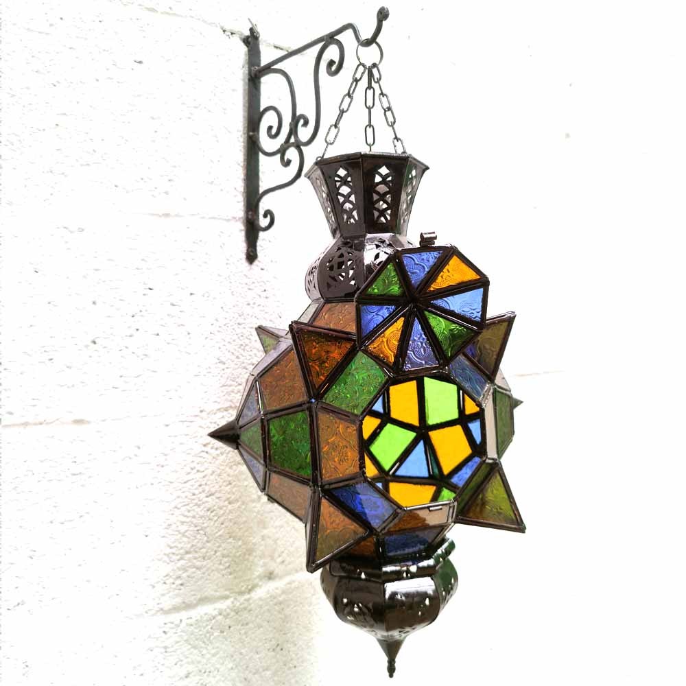 Lámpara Cristal Lucero de Alba Colores - Andalusí - Arabe