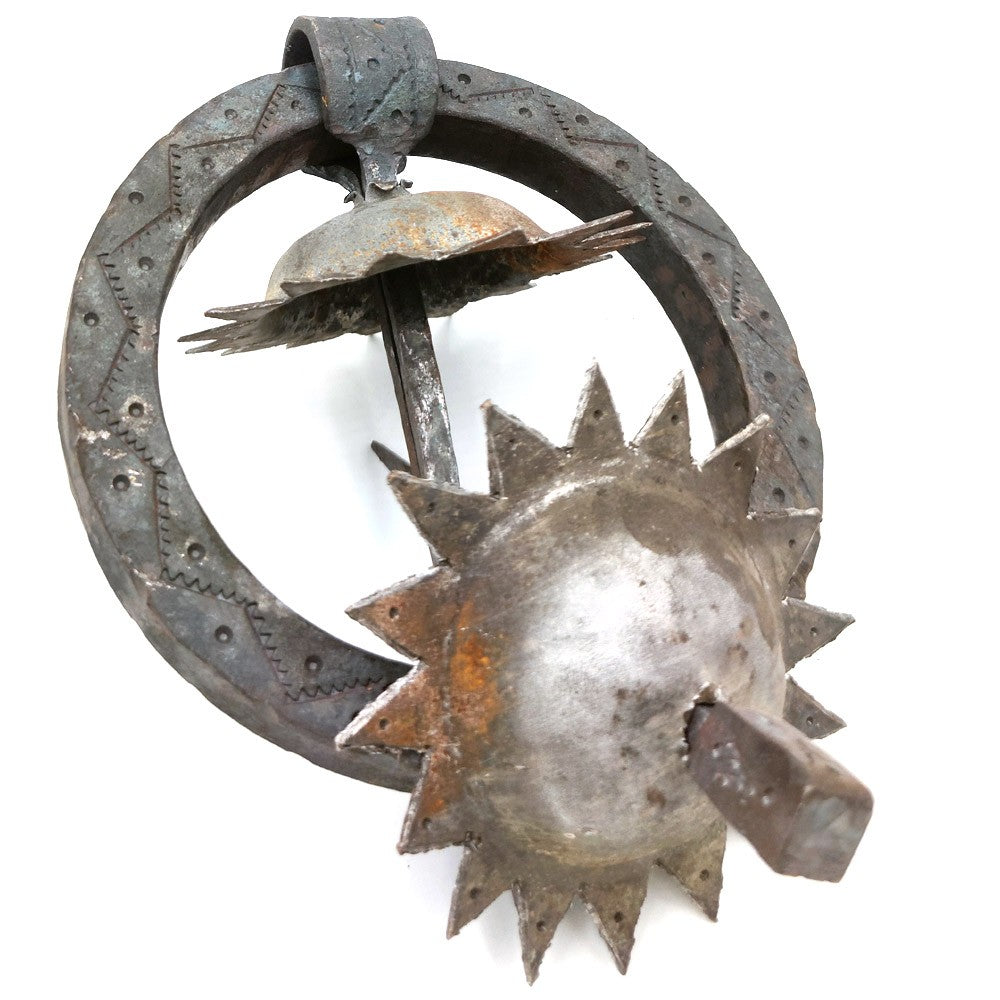 Tirador Llamador Herraje de Forja Artesanía Marroquí Antiguo Vintage Decoración Rustica
