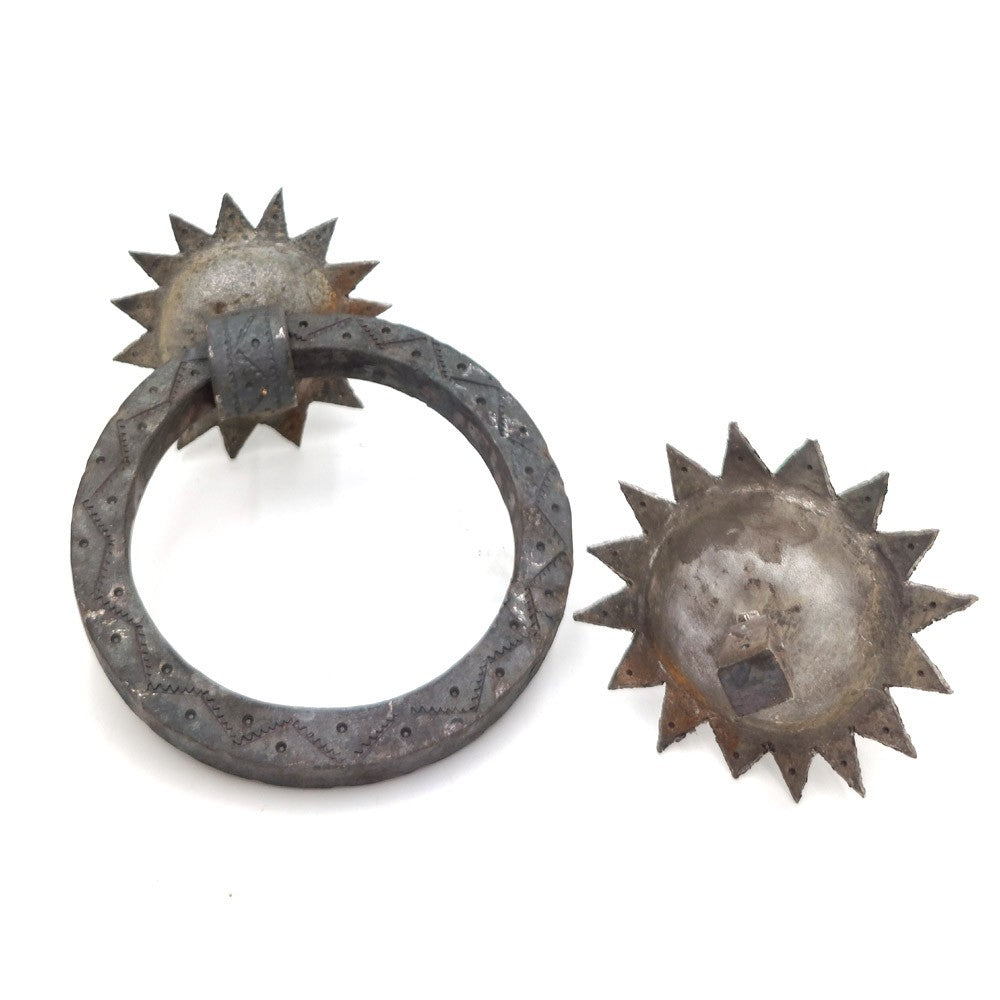 Tirador Llamador Herraje de Forja Artesanía Marroquí Antiguo Vintage Decoración Rustica