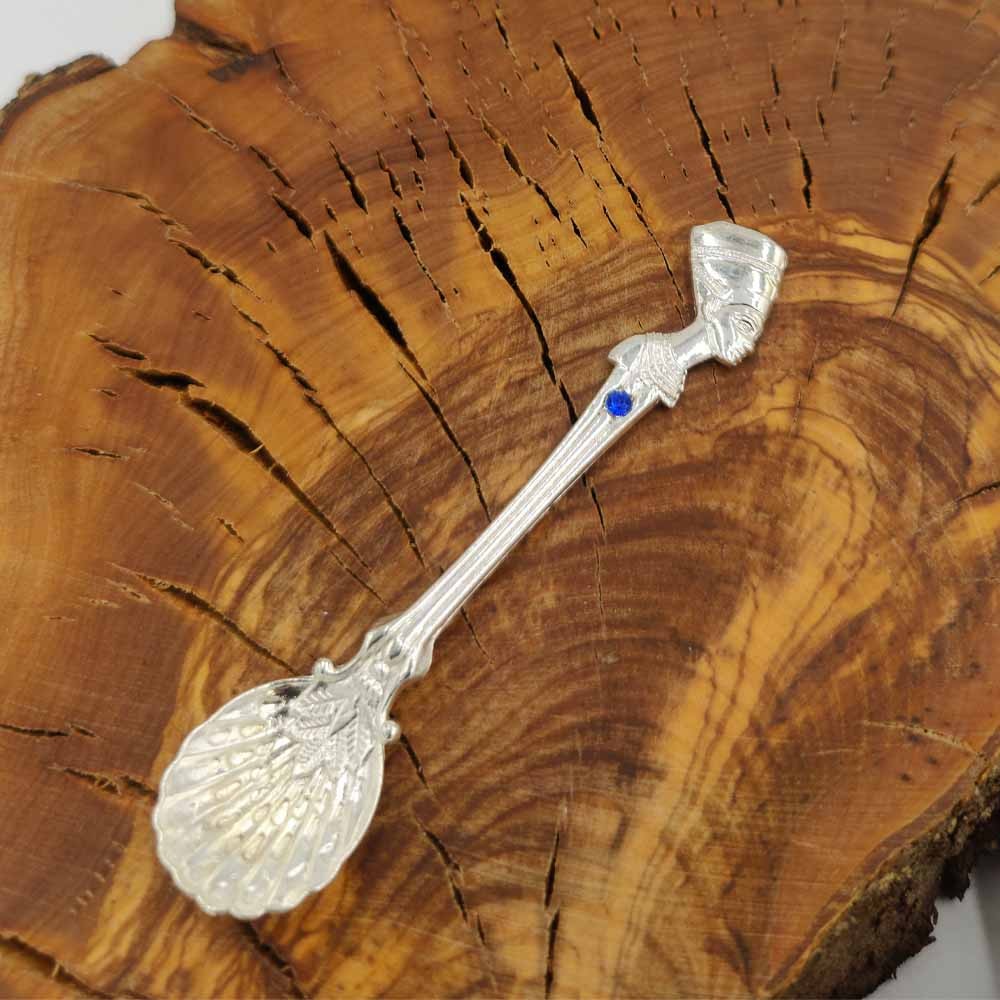 Cucharita Azúcar Decorativa Reina Nefertiti Antiguo Egipto