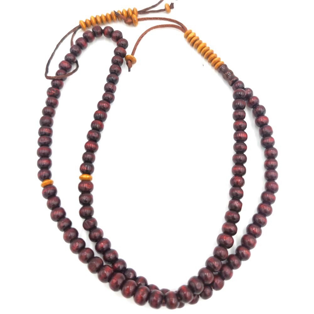 Tasbih Masbaha Rosario Islámico Artesanía Egipcia Madera Teka 99 Cuentas