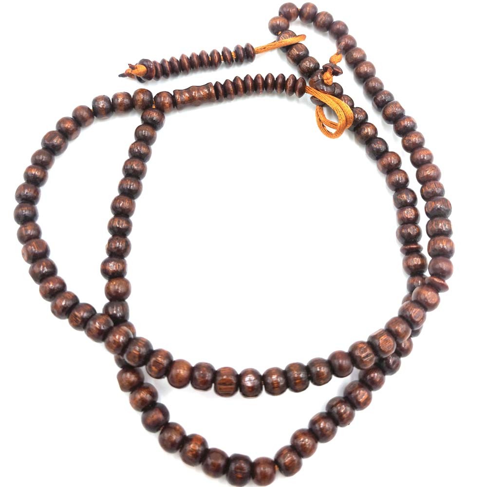 Tasbih Masbaha Rosario Islámico Artesanía Egipcia Madera Teka 99 Cuentas