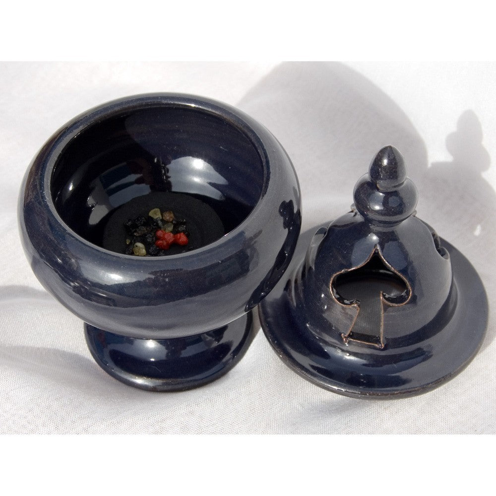 Incensario Andalusí - Incienso en Grano - Cerámica Esmaltada