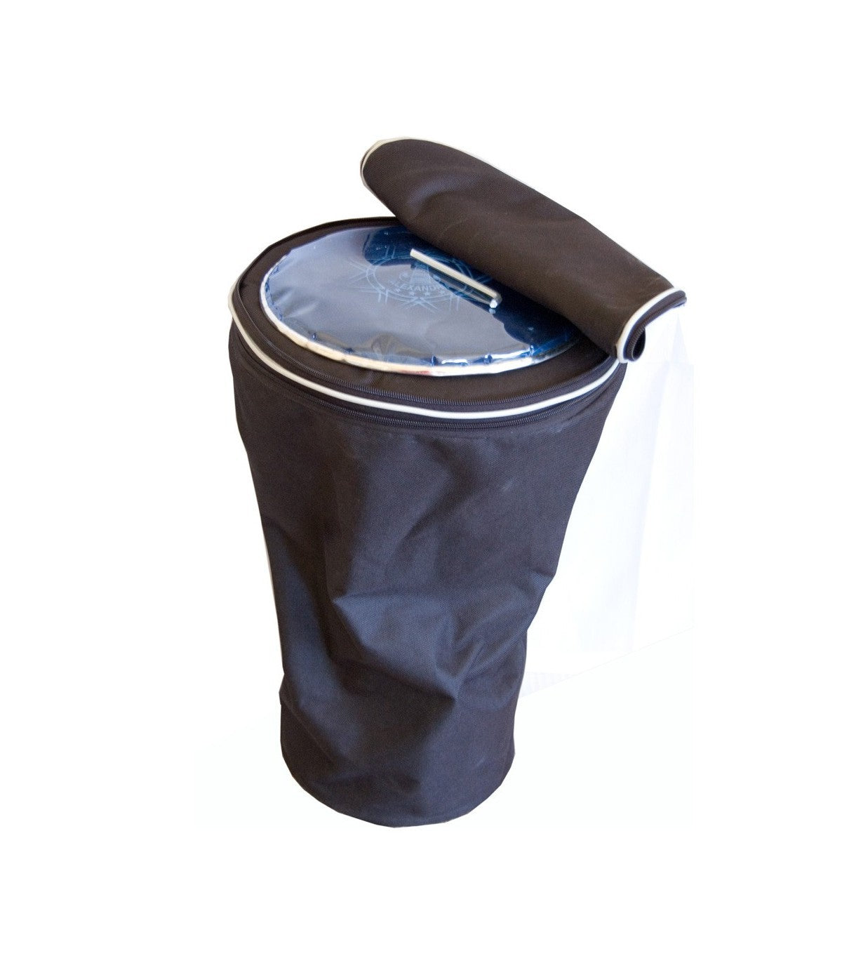 Darbuka Profesional Egipto Alejandría + Funda + Parche de Recambio - Modelo Alnamir Al'abyad