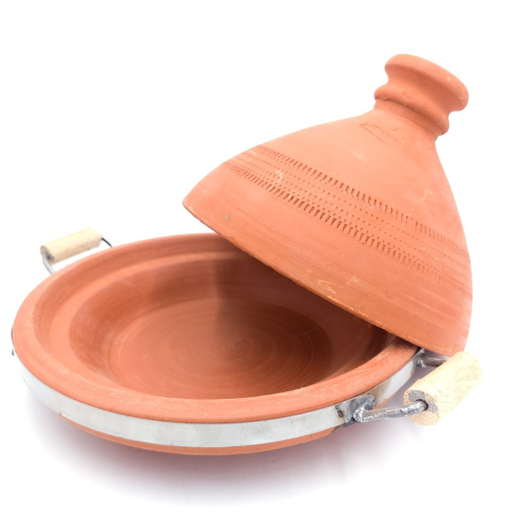 Tajin Tallin de Cerámica Arcilla con asas + Refuerzo