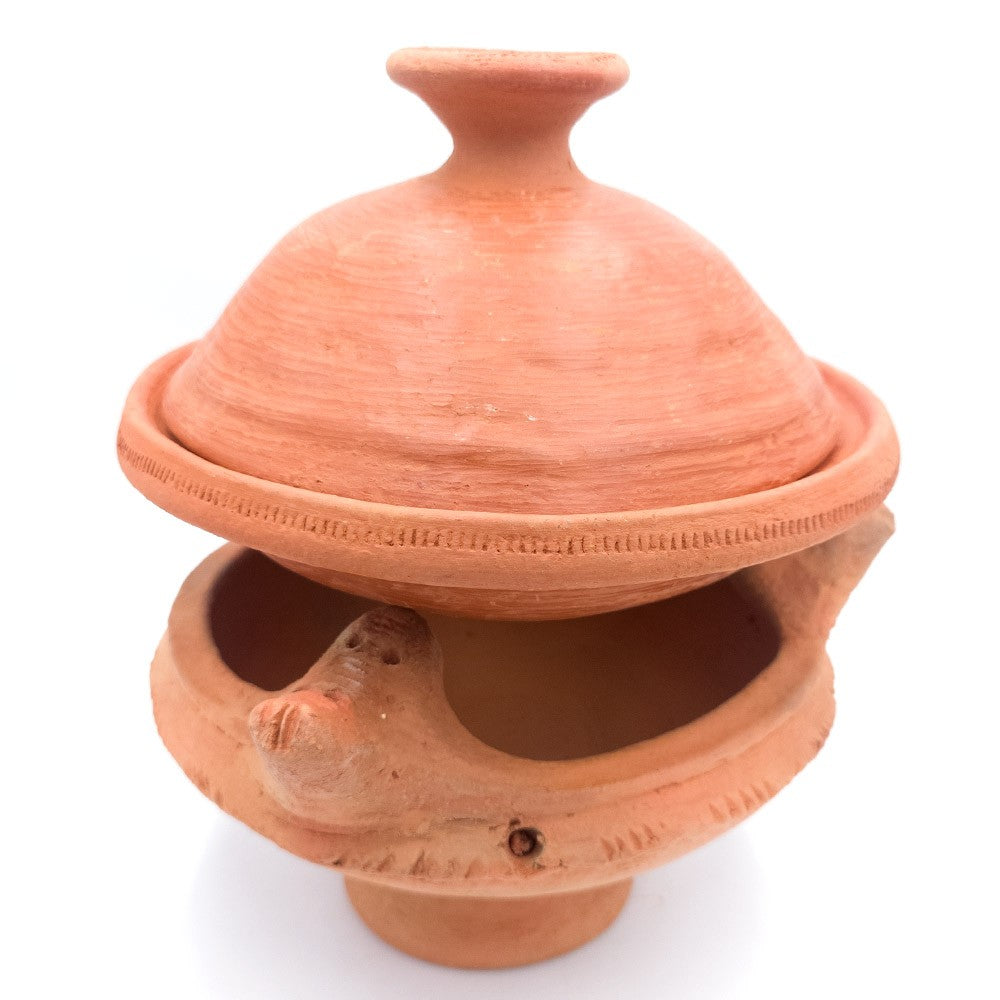 Incensario Barro Africano - 25 cm - Brasero - Artesano